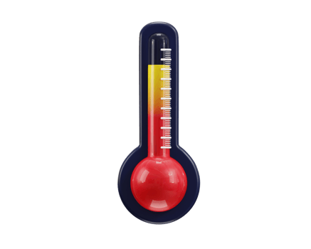 thermometer icon 3d rendering illustration png