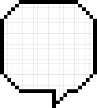 8bit retro game pixel speech bubble balloon icon sticker memo keyword planner text box banner, flat png transparent element design