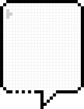 8bit retro game pixel speech bubble balloon icon sticker memo keyword planner text box banner, flat png transparent element design
