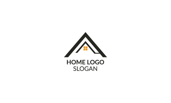 A visual representation of the sanctuary we offer, our home logo is a place of comfort and warmth. vector