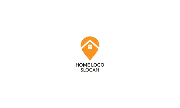 A visual representation of the sanctuary we offer, our home logo is a place of comfort and warmth. vector