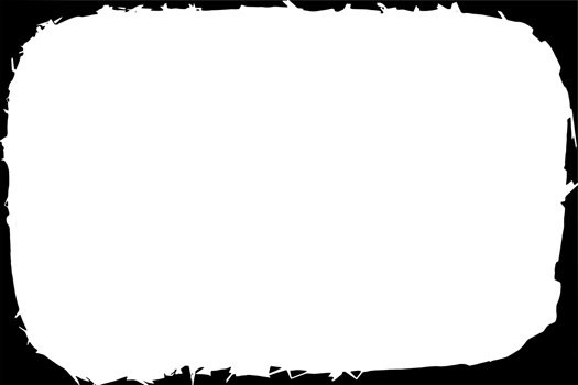 Grunge border texture background. Abstract frame overlay. PNG graphic illustration with transparent background.