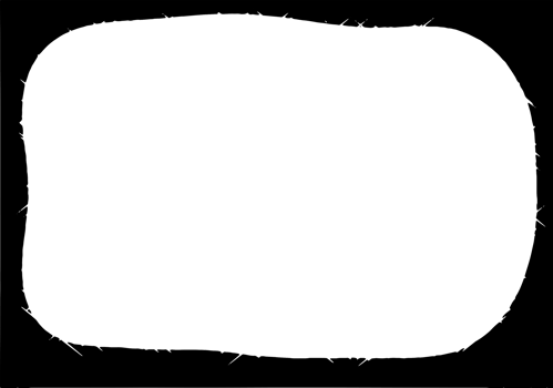 Grunge border texture background. Abstract frame overlay. PNG graphic illustration with transparent background.