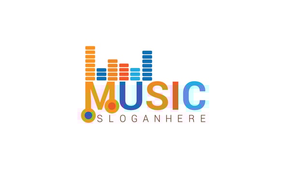 Note Music Modern and Creative Logo Design Idea vector