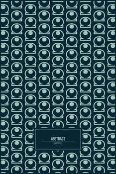 unique abstract circle pattern with dark background vector