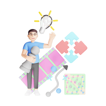Creative Strategy 3D Character Illustration png