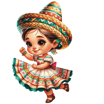 AI generated Cinco de mayo gnome, Mexican gnome, watercolor Cinco de mayo png