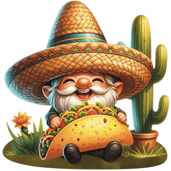 AI generated Cinco de mayo gnome, Mexican gnome, watercolor Cinco de mayo png
