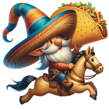 AI generated Cinco de mayo gnome, Mexican gnome, watercolor Cinco de mayo png