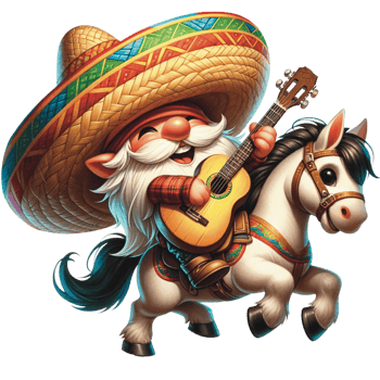 AI generated Cinco de mayo gnome, Mexican gnome, watercolor Cinco de mayo png