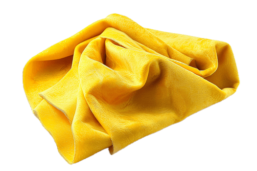 AI generated Elegant Yellow Fabric png