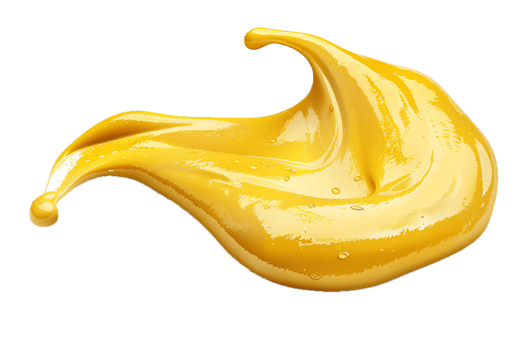 AI generated Vibrant Yellow Paint Splash png