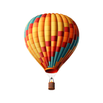 hot air balloon illustration, , transparent background png