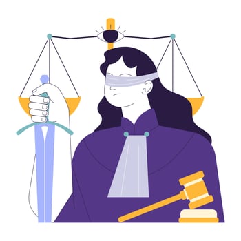 Social equity and fair justice. Impartial law and order. Civil society, community vector