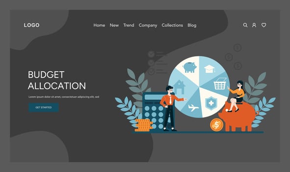 Efficient financial resource distribution, ensuring optimal fiscal health vector