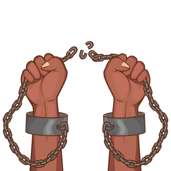 Hands Pose in breaking the handcuffs png
