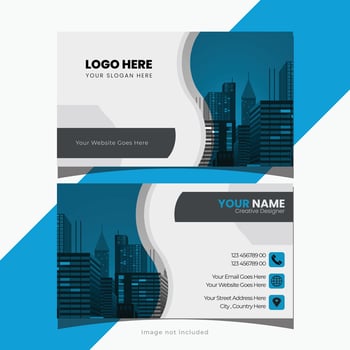 Corporate business card design Template . vector