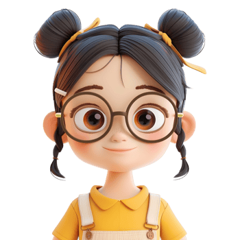 AI generated 3D Rendering of a Toddler Girl Standing and Smiling on Transparent Background - Ai Generated png