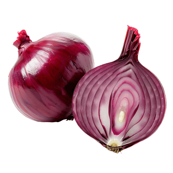 AI generated Red onion PNG. Onion slices isolated. Red onion top view PNG. Onion vegetable flat lay PNG. Organic vegetable png