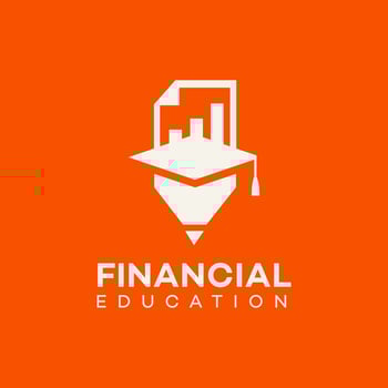 financial education logo Icon Brand Identity Sign Symbol Template vector