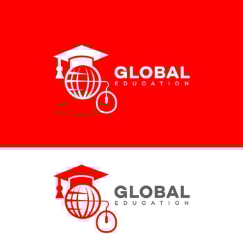 global education logo Icon Brand Identity Sign Symbol Template vector