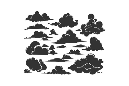 Set clouds icon. Vector illustration design.