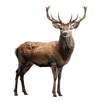 AI generated 3D Rendering of a Jungle Deer on Transparent Background - Ai Generated png