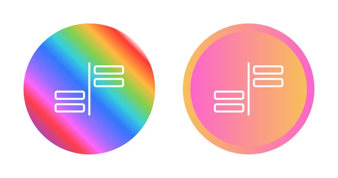 Horizontal Alignment Vector Icon