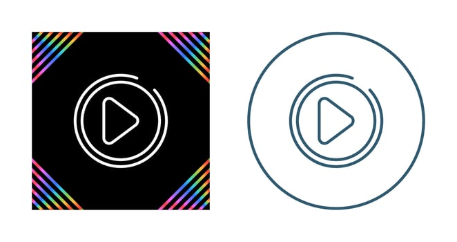 Play Button Vector Icon