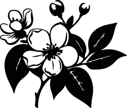 AI generated mock orange  black silhouette vector