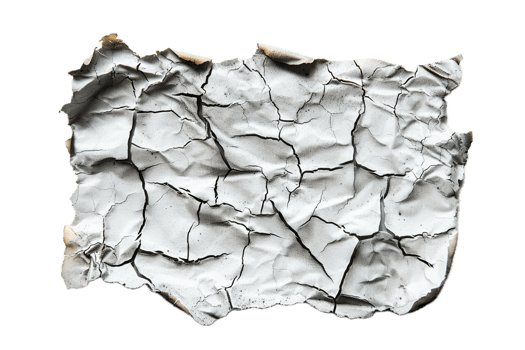 AI generated Torn Metal Sheet Revealing Cracked Surface png