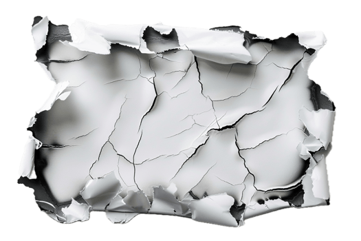 AI generated Torn Metal Sheet Revealing Cracked Surface png
