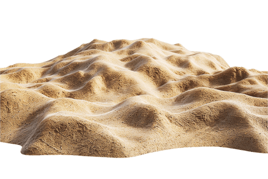 AI generated Textured Sand Dunes png