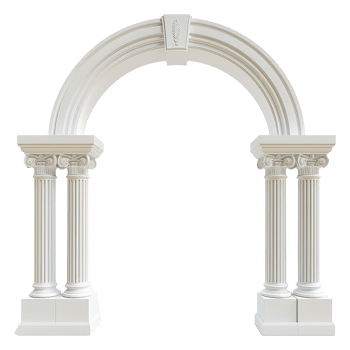 AI generated Archway isolated on transparent background png