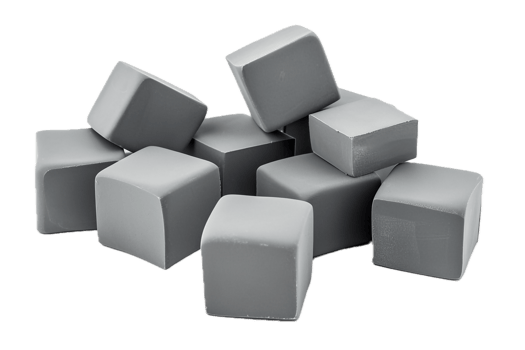 AI generated Geometric Shapes in Monochrome png