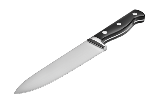 AI generated Chef's Knife with Wooden Handle png