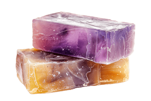 AI generated Natural Handmade Soap with Flowers png