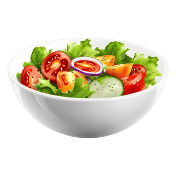 AI generated 3D Rendering of a Mix Salad in a Bowl on Transparent Background - Ai Generated png