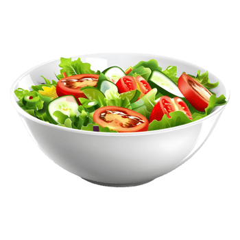 AI generated 3D Rendering of a Mix Salad in a Bowl on Transparent Background - Ai Generated png