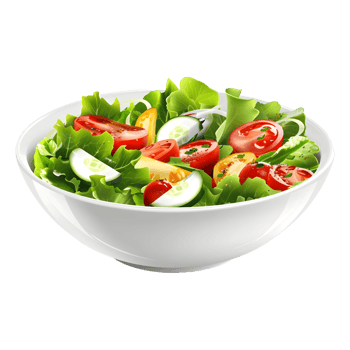 AI generated 3D Rendering of a Mix Salad in a Bowl on Transparent Background - Ai Generated png