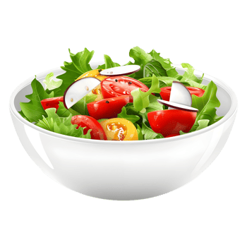 AI generated 3D Rendering of a Mix Salad in a Bowl on Transparent Background - Ai Generated png