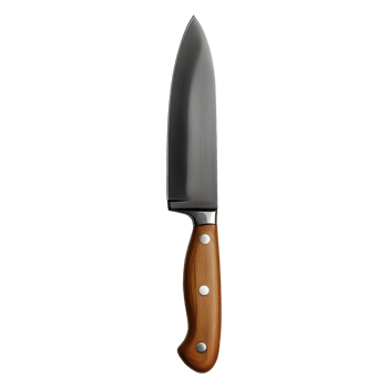AI generated kitchen knive isolated on transparent background png