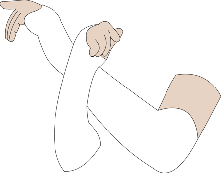 Arm sleeve white color PNG