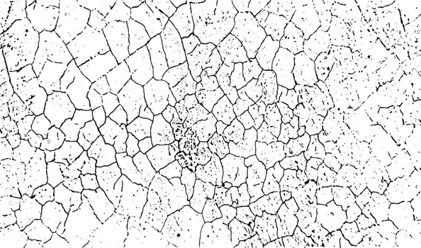 a black and white drawing of a vintage vector cracked wall, grunge texture  grunge effect for overly design