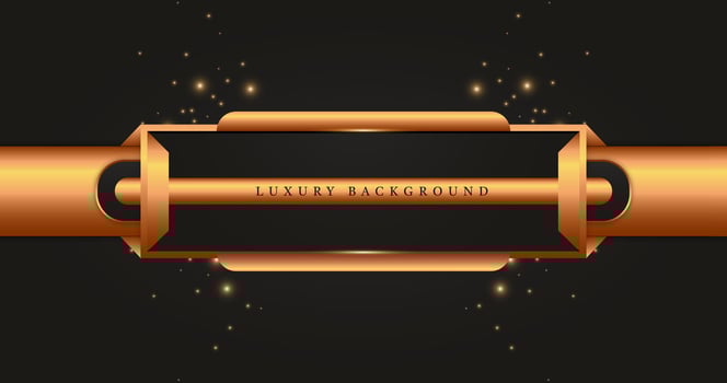 elegant golden geometric background design vector