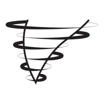 Tornado icon vector