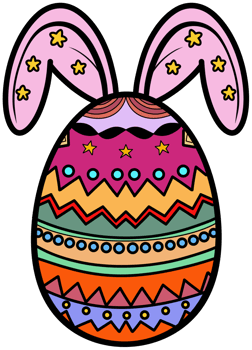 Easter basket with egg. png