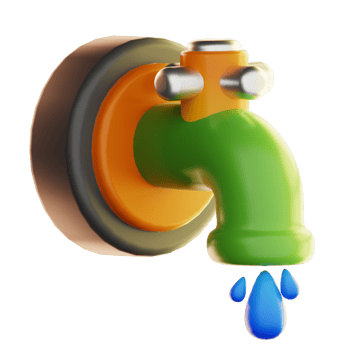 Water Faucet ecology technology illustration 3d png