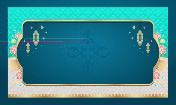 Arabic islamic background and banner design vector