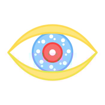 Visibility icon in unique design vector